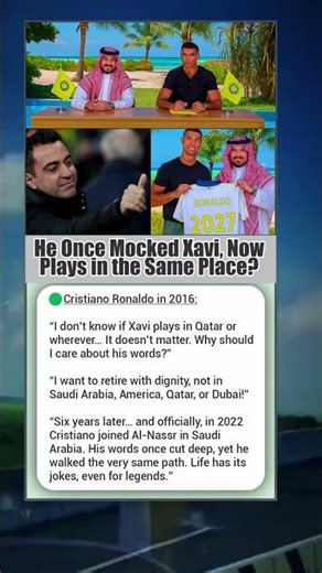 “He Mocked Xavi… But Fate Sent Him to the Same Place!”