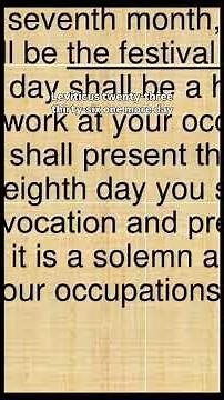 Festival of Tabernacles | Sukkoth | Jewish Festivals
