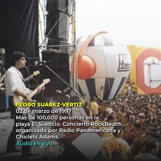 654K views · 40K reactions | Uno de los conciertos memorables de Pedro Suarez fue el RockBeach en la playa El silencio en el año 1997. Recordemos esa inolvidable presentación EN VIVO!! Dichosos los que vivieron y estuvieron presentes en aquel concierto  | Karibe Band | Facebook