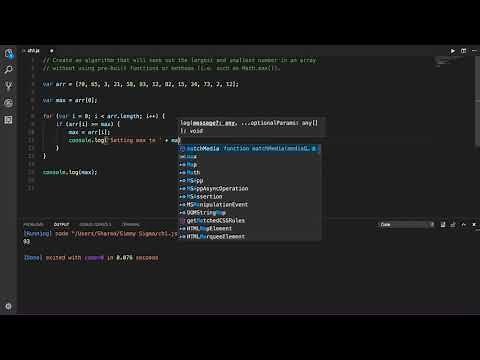 Coding Puzzle #1 - Find Max & Min Numbers in Array