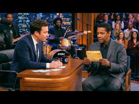 Denzel Washington Pulled a Letter From His Pocket on Fallon — It Was Written in 1977
