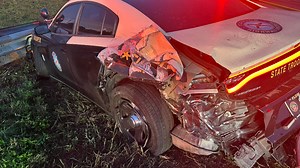 Porsche driver arrested after hit-and-run crash involving trooper leads to manhunt in Weston