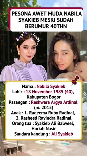 Pesona Awet Muda Nabila Syakieb Meski Sudah Berumur 40thn