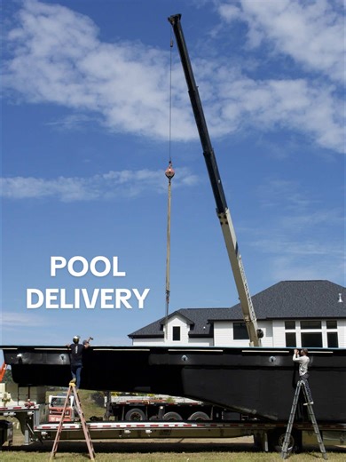 Another Imagine Pools delivery in Mason, MI—this 16x40 ‘Celebration’ in Reef Blue turned into backyard perfection. 🌊✨ Who’s ready to dive in? #outdoorliving #pool #backyardtransformation #ingroundpool #construction