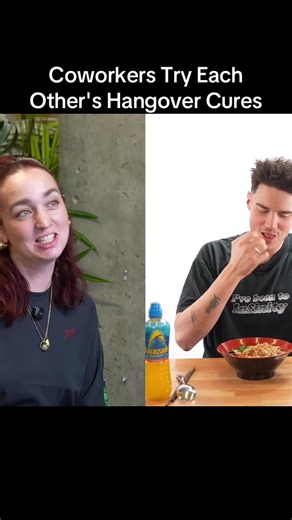 Coworkers Try Each Other's Hangover Cures