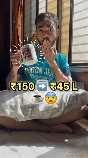 Your daily spending habits decide your future net worth 💸📈 This quick calculation shows how ₹150/day ☕ becomes ₹10.8 lakhs spent over 20 years ⏳ — and around ₹45 lakhs if that same amount is invested at 12% CAGR 🚀 (power of compounding 🔁). Start investing small ✅ stay consistent 🔥 and build real financial freedom 🏆💰. . . . . . #moneymindset #investing #financialfreedom #compounding #learnandgrow | Money Freedom With Shervil