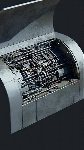 Simulating Inner Mechanism in Blender Using Greebles! #b3d