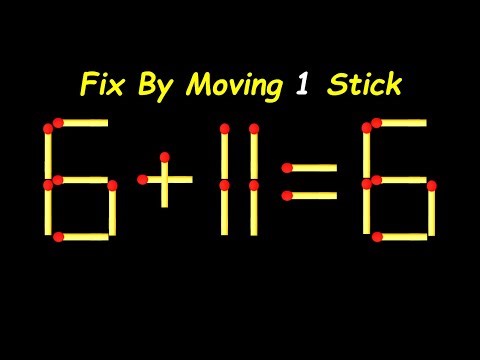 Mind-Blowing Matchstick Puzzle – Move 1 Stick to Win!