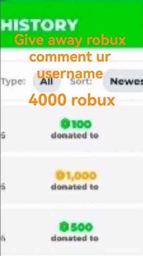 give away 4000 robux