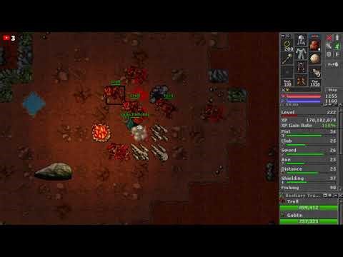 222 Level on Rookgaard (899k trolls)