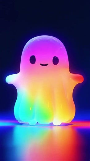 [TDZ] Cute Colorful Ghost Video Wallpaper