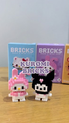 Kuromi Mini Bricks Tutorial with Lego Blocks