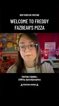 Welcome to Freddy Fazbear’s Pizza 🐻🍕 Full video out now ✨ #asmr #fnaf #roleplay