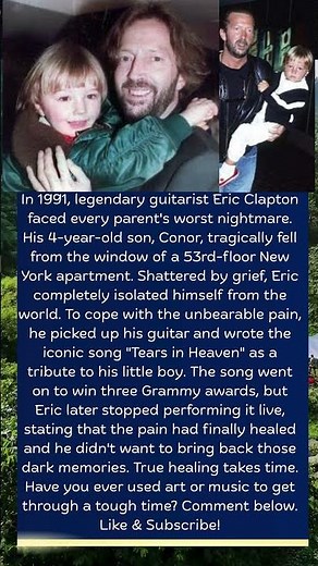 The Tragic Story Behind Tears in Heaven 💔 #Shorts #facts #celebrity