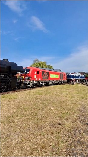 Drei Lokomotiven, drei Antriebe 🚂 #dbmuseum #jubiläum #lokomotive