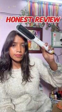 Honest review of comb hair straightener#minivlog #review #unboxing #shorts#viralvideos #shortsviral