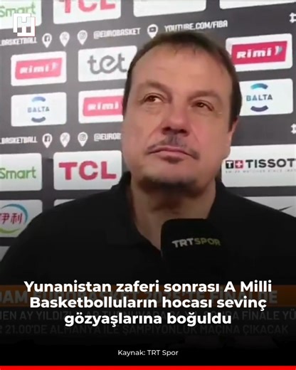 🇹🇷 Yunanistan'ı sahaya gömen 12 Dev Adam'ın hocası Ergin Ataman: "Biz tatmin olmuyoruz. Yunanistan'ı bu şekilde yenmekten de tatmin olmuyoruz. Finale çıkmaktan da tatmin olmuyoruz. Buradan şampiyon oluruz inşallah." 👉Video kaynak: TRT Spor | Hurriyet.com.tr