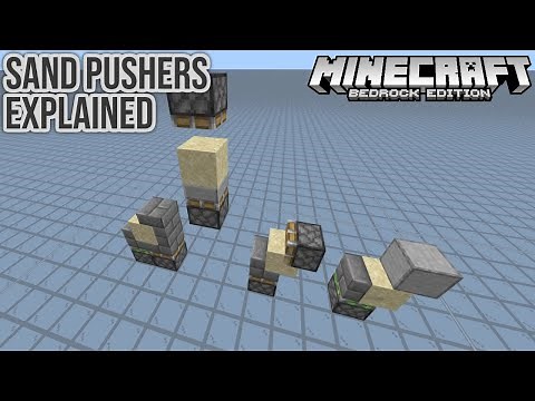 Sand Pushers Explained Minecraft Bedrock