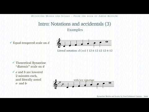 First Mode with Intro Byzantine scales
