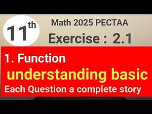 Exercise 2.1 question 1 Math 11 PECTAA || functions || waseem academy