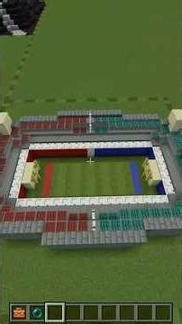 Day 178 :: football stadium :: creative Minecraft building