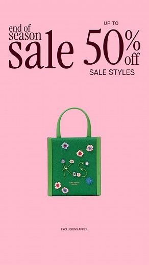 Enjoy up to 50% OFF* with an additional discount just for you! *T&Cs apply. | kate spade new york
