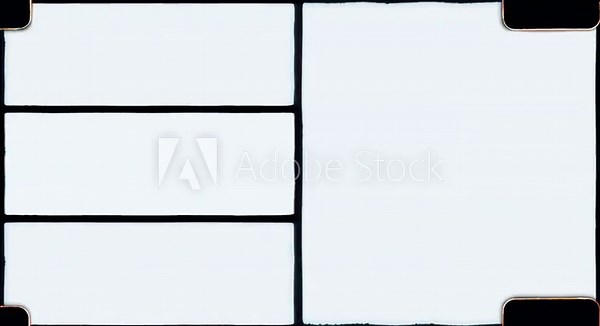 Four Old Film Split Screen Frame Mattes with Vintage Film Sprocket Holes Seamless 4K Video Overlay Loop Stock Video