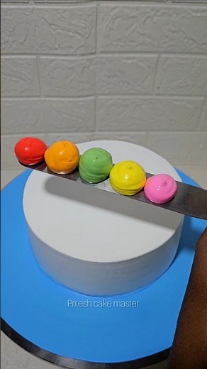 Rainbow Easy Cake Design #cake #cakedesign #rainbow #shortsfeed #youtubeshorts