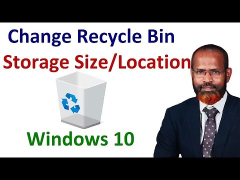 How To Change Recycle Bin Storage Size and Default Location Windows 10