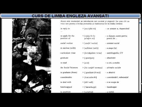 Curs de limba Engleza nivel Avansati (tema-dictionar) - Lectia 1