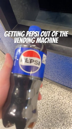 Getting a Pepsi out of a vending machine￼