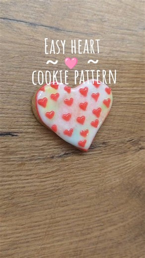 Easy Heart Cookie Pattern 🩷 Simple & Cute Decorating Idea