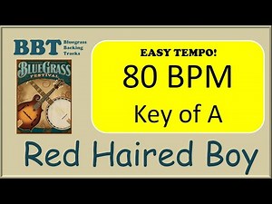 Red Haired Boy - bluegrass backing track 80