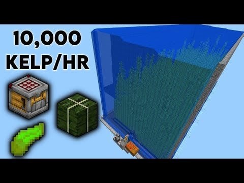 Auto Crafter with kelp farm for kelp block fuel farm