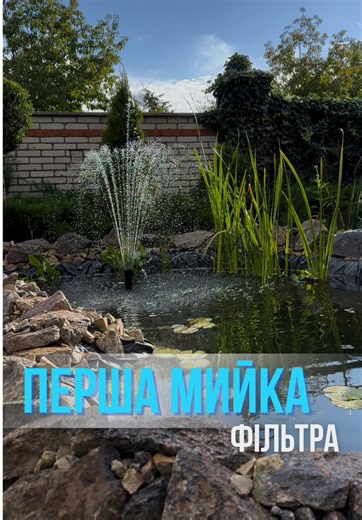 Як правильно перша мийка фільтра для ставка перед заселенням риб