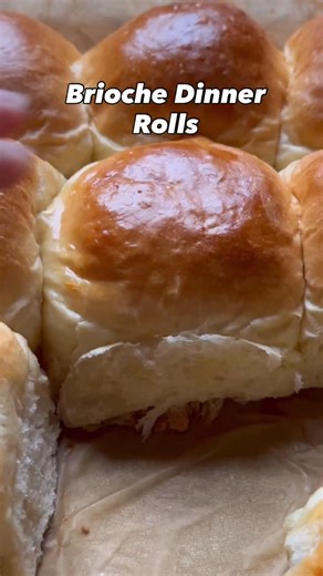 ✨Brioche Dinner Rolls✨ Going to make a full video this week so you can bake these fluffy, tender and delicious buns! . Comment bake and I will dm you the recipe! . https://www.onesarcasticbaker.com/brioche-rolls-recipe/ . . . #baking #bread #bakinglove #rolls #dinnerrols #brioche #thanksgiving | One Sarcastic Baker