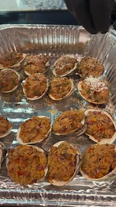 Baked Clams are soooo good! Let’s make them two ways and see which is better! Link for full video in my bio! #bakedclams #stuffedclams #clams | Reed_thefishmonger