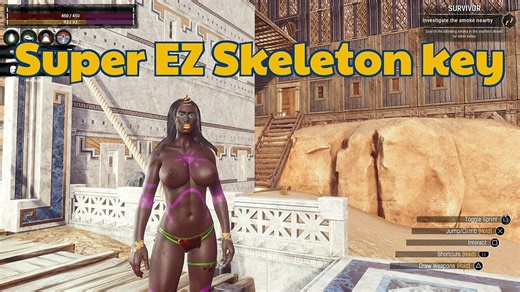Conan Exiles Beginners guild Super EZ skeleton keys busty boobs breast expansion huge tits