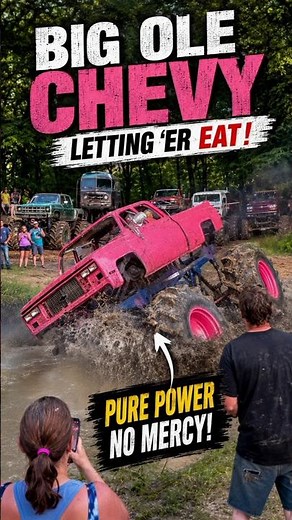 King of the Mud! 👑💥 Pink Chevy Mega Truck's Insane Off-Road Performance | Monster Truck Action