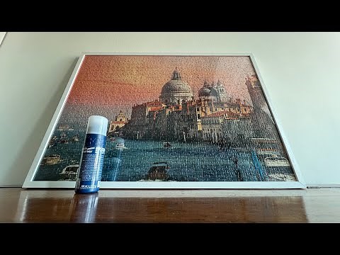 How to easily glue and frame a jigsaw puzzle