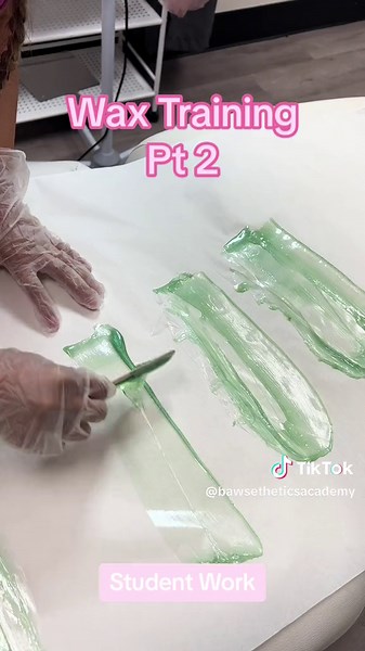 Wax Training 𝐒𝐭𝐮𝐝𝐞𝐧𝐭 𝐖𝐨𝐫𝐤 Watch for common mistakes and corrections! Have ?s leave them below! #foryourpage #fyp #estheticiantiktok #estheticianstudent #estheticianlife #waxtok