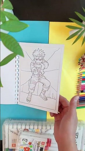 Bộ 20 Tranh Tô Màu Naruto Siêu Ngầu – Bé Sáng Tạo Cùng Ninja