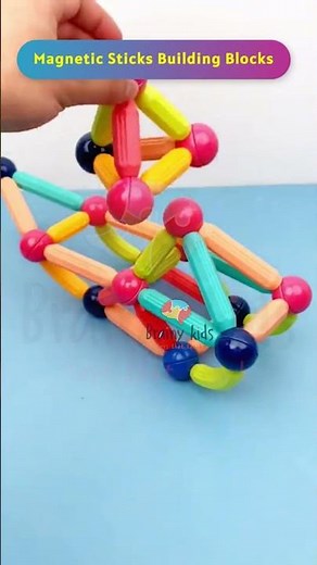 Brainy Kids Magnetic Stick – Smart Play for Smart Kids! 🧠✨ #FunLearning #toys #creativeideas #254