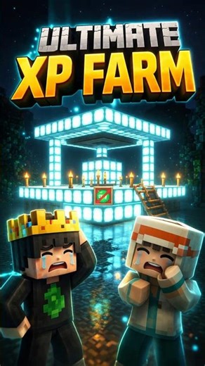 I BUILD A ULTIMATE XP FARM | #minecraft #memes #gameroxyy #7x7 #jukilop