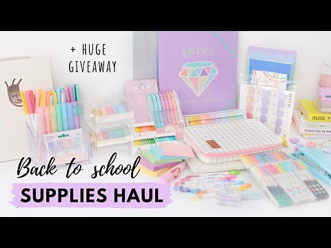 Back to School Supplies Haul & Giveaway ✏️ My new stationery faves!