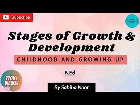 Stages of Growth & Development | Later Childhood & Adolescence | Childhood & Growing up| Sabiha Noor