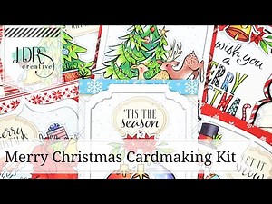 HSN Merry Christmas Cardmaking Kit | 6 Cards 1 Kit