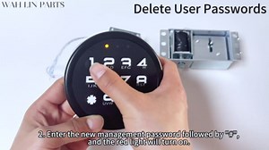 Gun Safe Lock Replacement with Solenoid, Safe Box Lock with 2 Override Keys Black Keypad Replacement for Safe Box, Rifle Safe, Included Reset Cable, Motherboard and Horn