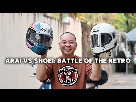Arai Rapide Neo (Concept-X) vs Shoei Glamster, which retro helmet is better?