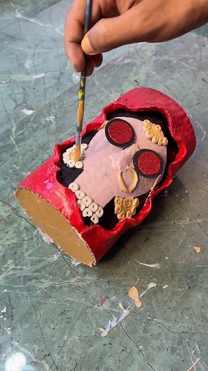 275K views · 425 reactions | Rajasthani women clay craft #reels #crafts #fbreels #d#diy | Deep's CRAFT | Facebook